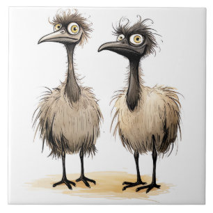 Azulejo fondo de pájaros divertidos