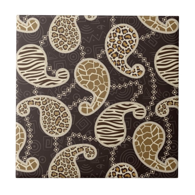 Azulejo Fondo del estilo de Paisley (Frente)