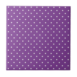 Azulejo Fondo morado sin costuras con patrón de lunares 