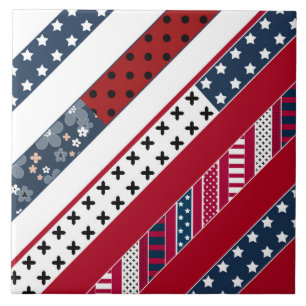 Azulejo Fondo patriótico nacional blanco azul rojo.