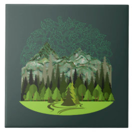 Azulejo Forest, Wood, Nature