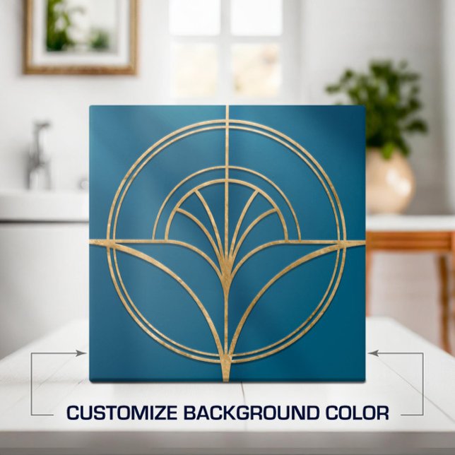 Azulejo Forma de línea de ventilador de flor Art Deco - Ca (Subido por el creador)