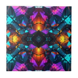 Azulejo Formaciones de rock mineral brillantes