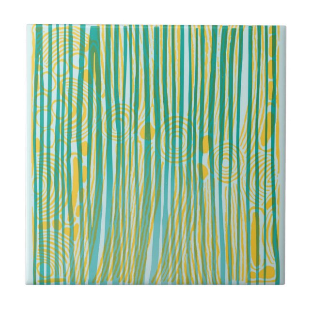 Azulejo Formas aborígenes Una Cubierta Cerámica (Frente)