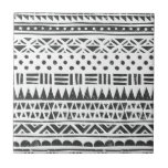 Azulejo Formas abstractas tribales blancas blancas moderna<br><div class="desc">Formas abstractas tribales blancas blancas modernas</div>