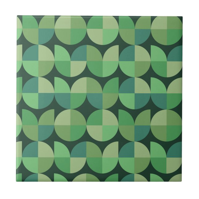 Azulejo Formas geométricas abstractas de mediados de siglo (Frente)
