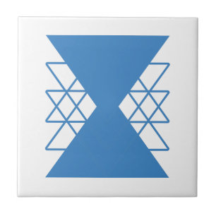 Azulejo Formas geométricas azules