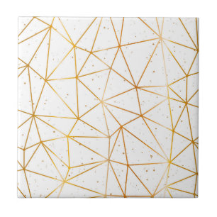 Azulejo Formas geométricas de oro blanco