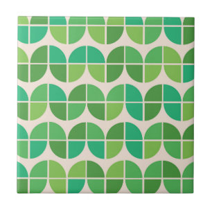 Azulejo Formas geométricas modernas de mediados de siglo e