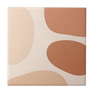 Azulejo Formas orgánicas abstractas neutras Boho minimalis