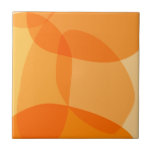 Azulejo Formas orgánicas de brillo amarillo Resumen Diseño<br><div class="desc">Diseño artístico abstracto moderno con formas orgánicas frescas dibujadas en tonos oscuros de amarillo dorado soleado.</div>