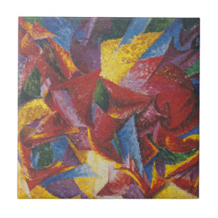 Azulejo Formas plásticas de un caballo - Umberto Boccioni