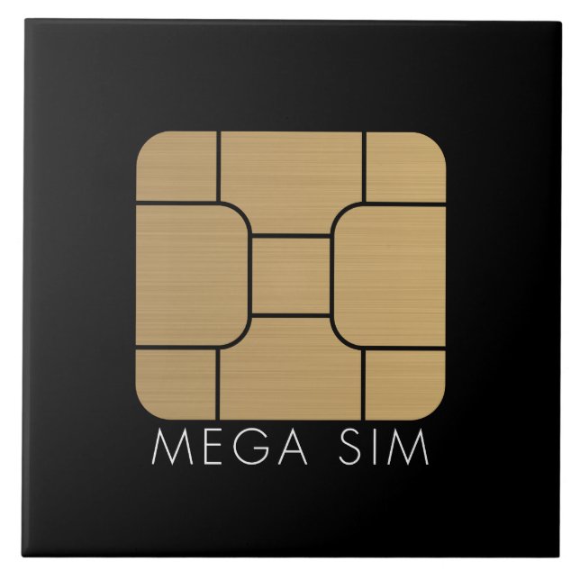 Azulejo Formato mega de la tarjeta elegante de SIM (Frente)
