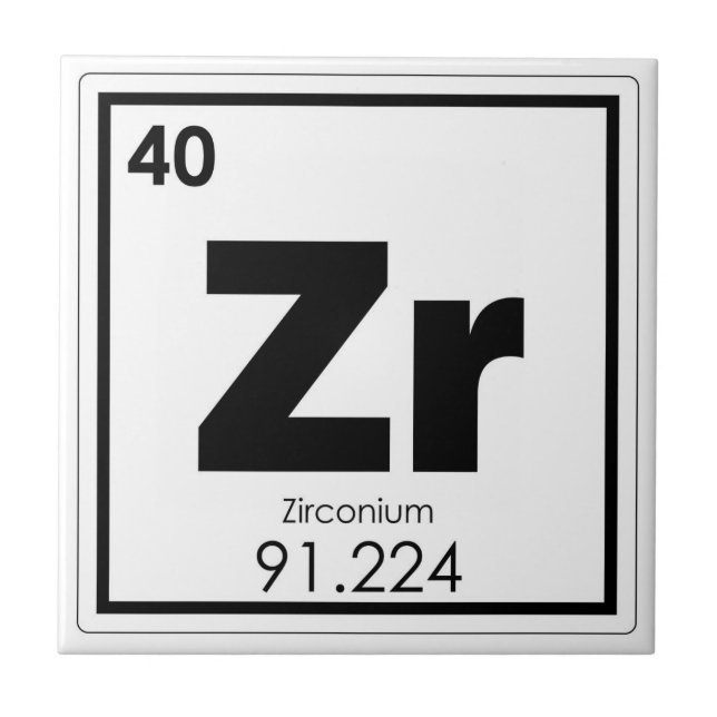 Azulejo Formul de la química del símbolo del elemento (Frente)
