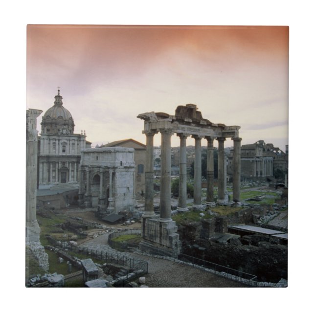 Azulejo Foro Romano al amanecer (Frente)