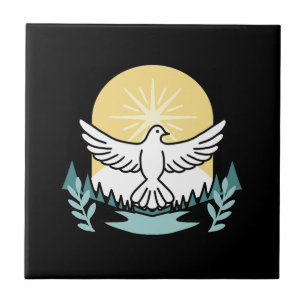 Azulejo Fortaleza espiritual en Dios - Levantando a los cr