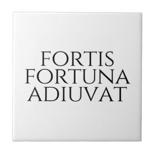 Azulejo Fortis Fortuna Adiuvat