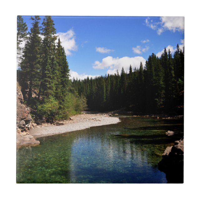 Azulejo Foto de Canoe Meadows Kananaskis Canadá (Frente)