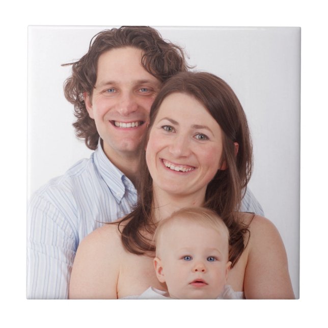 Azulejo Foto de familia personalizada (Frente)