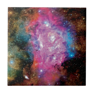 Azulejo Foto de la nebulosa de emisión de la laguna nube i