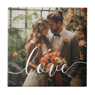 Azulejo Foto de pareja Personalizado 'Amor'