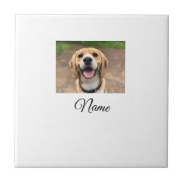 Azulejo Foto de perro gato añadir nombre mascota personali