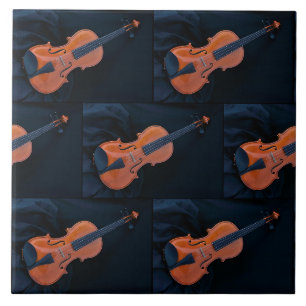 Azulejo Foto de violín en primer plano