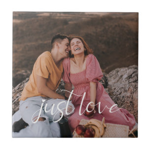 Azulejo Foto Pareja Solo Amor Letra