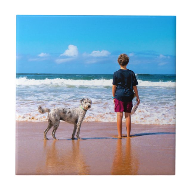 Azulejo Foto personalizado Cerámica Tile Sus Fotos Favorit (Frente)