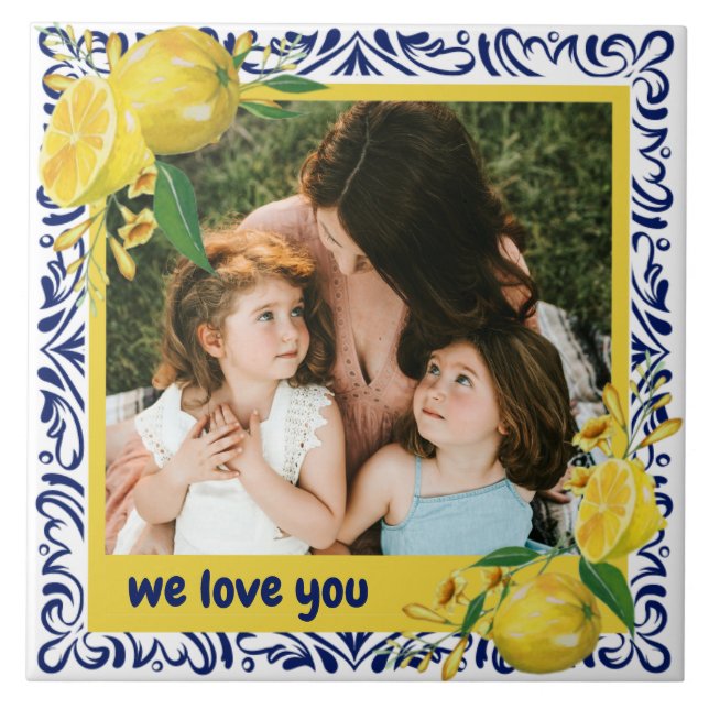 Azulejo Foto Personalizado de Tile Tile Warmth Portugal (Frente)