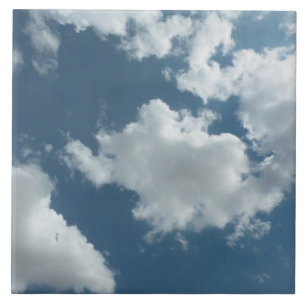 Azulejo Fotografía abstracta de cielo nublado