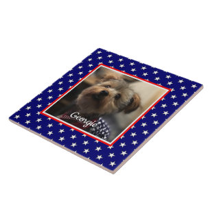 Azulejo Fotografía de personalizado Marco Estados Unidos B