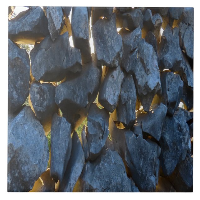 Azulejo Fotografía rusa en pared de piedra croata (Frente)