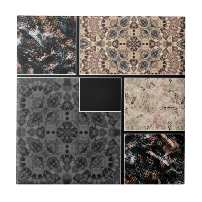 Azulejo Fotografías de diseño creativas texto de piel orna (Frente)