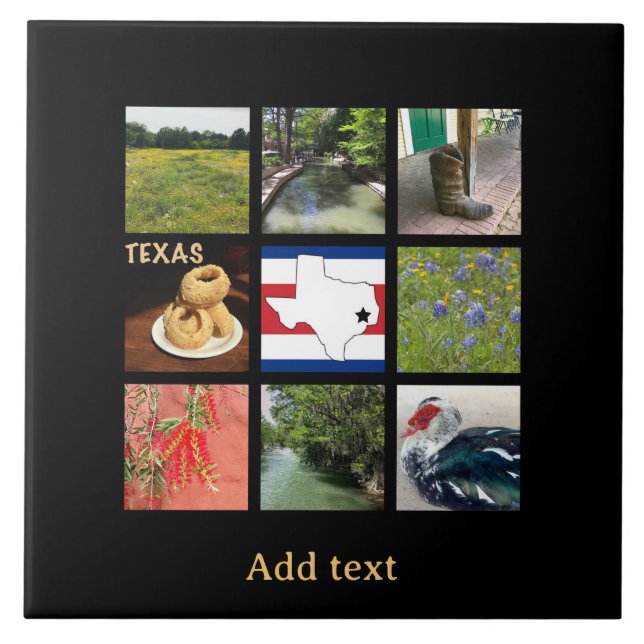 Azulejo Fotos escénicas de Texas (Frente)