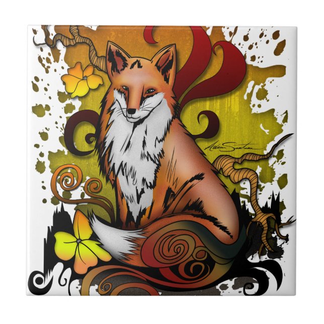 Azulejo Fox al aire libre (Frente)