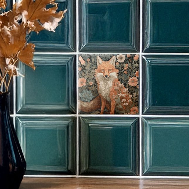 Azulejo Fox en el jardín de otoño (Subido por el creador)