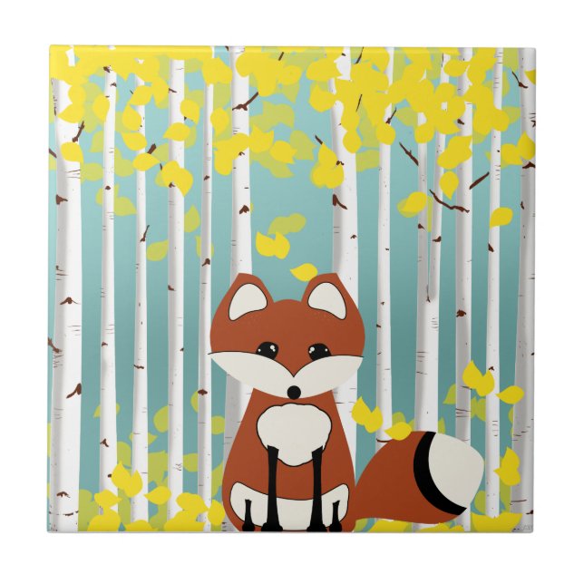 Azulejo Fox en los pájaros caídos (Frente)