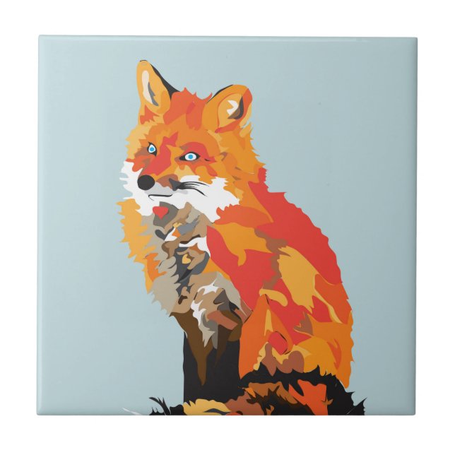 Azulejo Fox enrrollado (Frente)