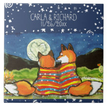 Fox Foxes Love Romantic Boda Aniversario Personali
