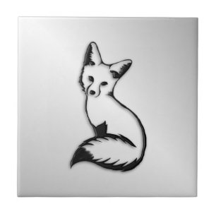 Azulejo Fox plateado