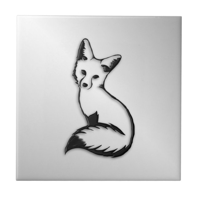 Azulejo Fox plateado (Frente)