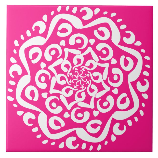 Azulejo Foxglove Mandala (Frente)