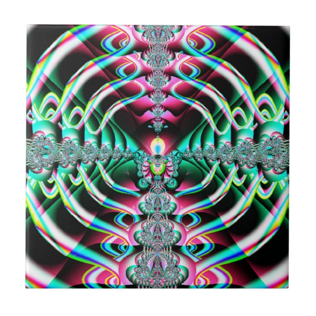 Azulejo Fractal 108 mosaico (Frente)