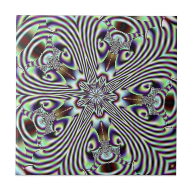 Azulejo Fractal 3 mosaico (Frente)