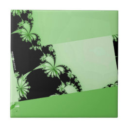 Azulejo Fractal Garden lime