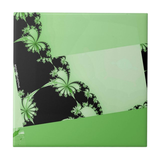 Azulejo Fractal Garden lime (Frente)
