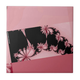 Azulejo Fractal Garden rosa