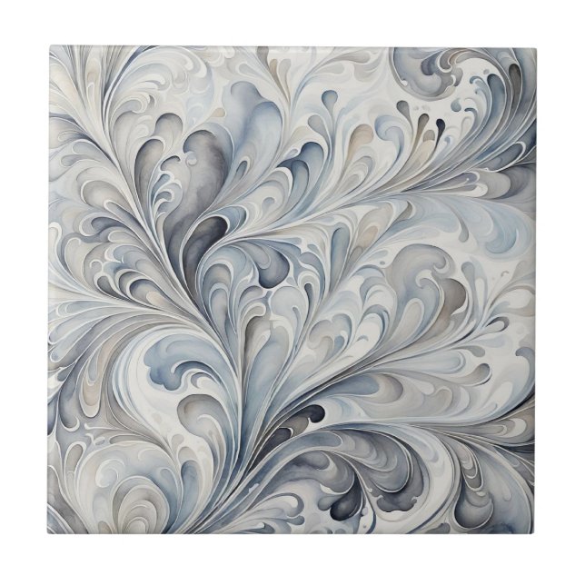 Azulejo Fractales grises (Frente)