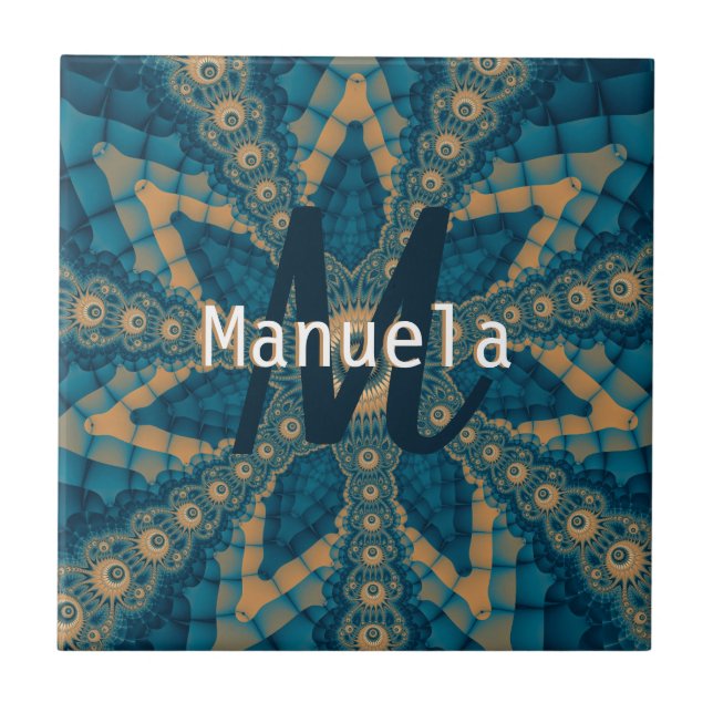 Azulejo Fragmento de flor de estrella (Frente)